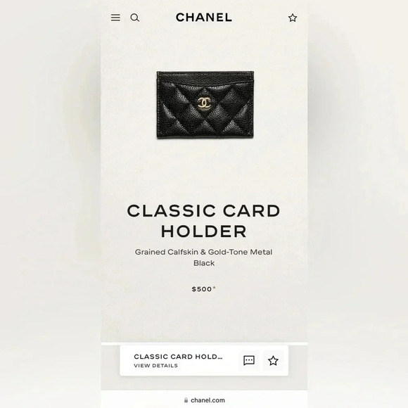 ❤️ Authentic Chanel Classic Card Holder Black Caviar Leather W/ Receipt & Box ❤️ - Picture 3 of 12